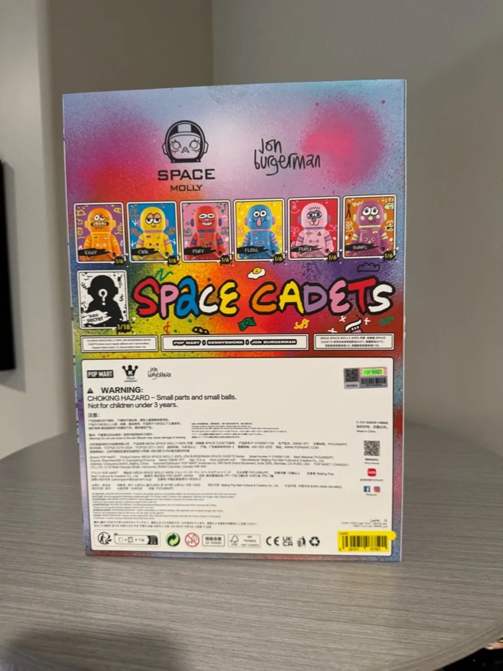 Pop Mart Space Cadets Mega Space Molly 400% Confirmed Purple